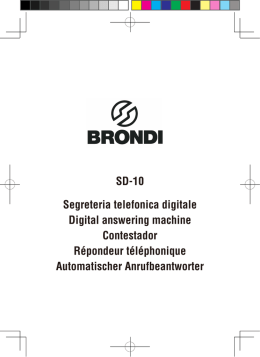SD-10 Segreteria telefonica digitale Digital answering machine