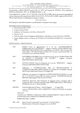 ing. iunior carlo monti via porrioncino, 23