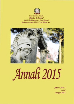 Annali 2015 - Liceo Classico Tivoli
