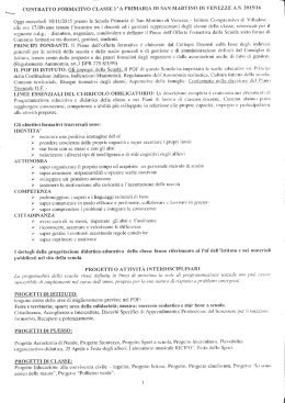contratto formativo 1A Primaria S. Martino