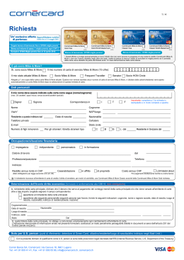 Corn&egrave;rcard Miles & More Classic Richiesta carta