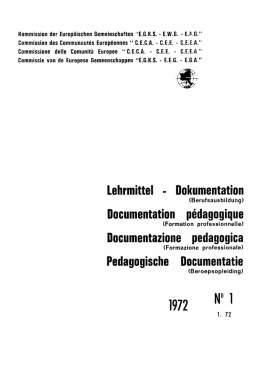 Lehrmittel Dokumentation Documentation p&eacute;dagogique