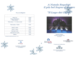 Page 1 Prezzi dei Biglietti Platea Vip* y 100,00 Platea e Palchi