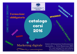 catalogo corsi 2016 - Confcommercio Mantova