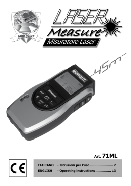 Misuratore Laser