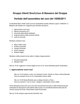 Verbale cod. 0011-2 del 18 giugno 2011