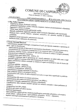 Mansionario dipendenti