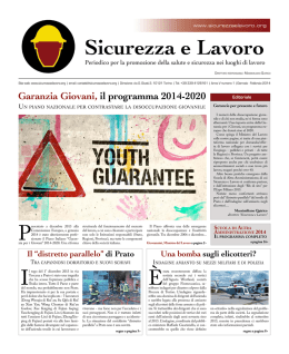 numero 1-2014 - Sicurezza e Lavoro