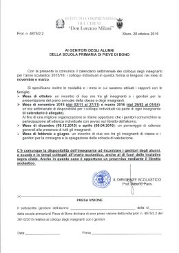 sp pieve di bono - istituto comprensivo del chiese