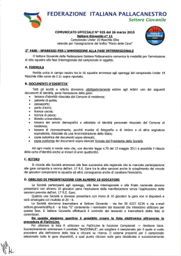 Settore Giovanile