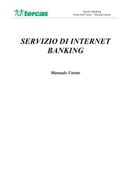 servizio di internet banking