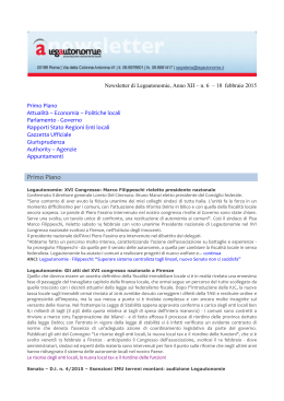 della newsletter di Legautonomie. Tutte le newsletter