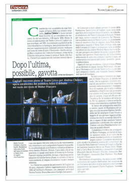 W - Teatro Lirico di Cagliari
