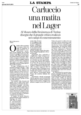 Carluccio una matita nel Lager