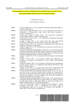 VISTA la legge 8 luglio 1926, n. 1178, concernente l`ordinamento