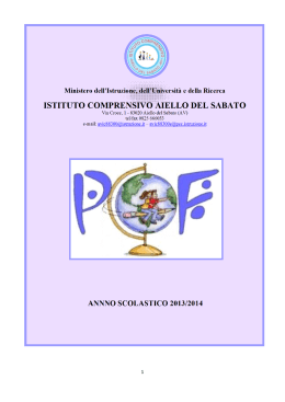 A. S. 2013/2014 - Istituto Comprensivo di Aiello del Sabato (AV)