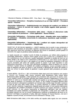 Trib. Messina 18.02.2009
