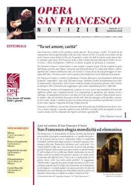 Settembre 2006 - Opera San Francesco per i Poveri