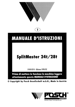 manuale d`istruzioni