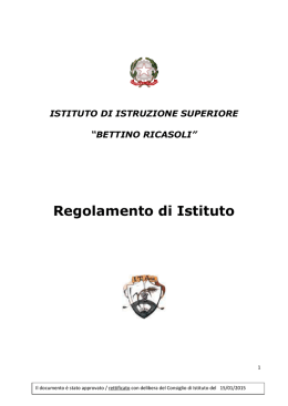 Regolamento 2014/15 - istituto tecnico agrario