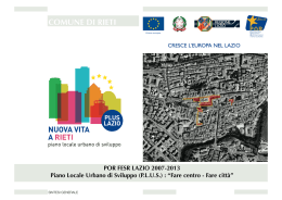 Slide di presentazione dei progetti Plus