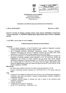 Determina - Comune di Lacco Ameno