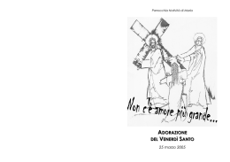 Non c`&egrave; amore pi&ugrave; grande - Parrocchia Nativit&agrave; di Maria Vergine