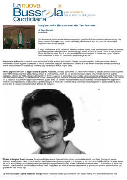 Vergine della Rivelazione alle Tre Fontane