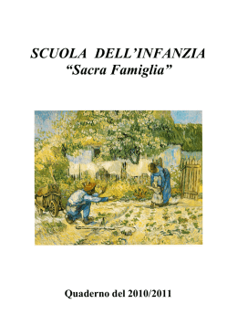 SCUOLA DELL`INFANZIA &ldquo;Sacra Famiglia&rdquo;