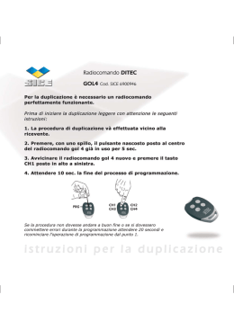v Radiocomando DITEC