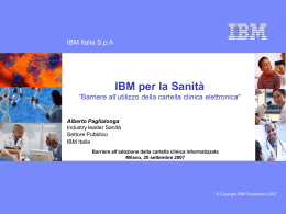 IBM per la Sanità