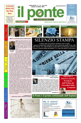 silenzio stampa