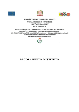 regolamento d`istituto