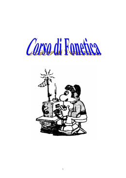 Corso Foneticanovit&agrave;!