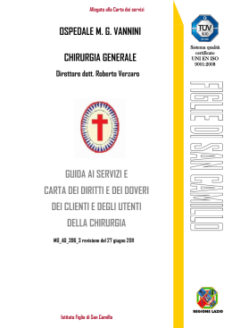 Guida ai servizi Chirurgia