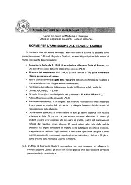 Corso di Laurea in Medicina e Chirurgia