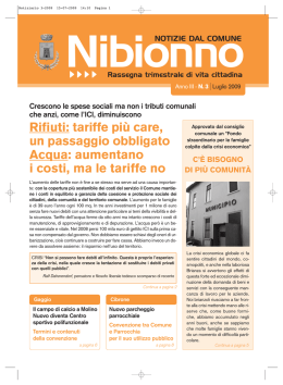 Notiziario 3-2009 - Comune di Nibionno