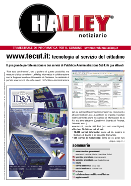 notiziario www.tecut.it: tecnologia al servizio del