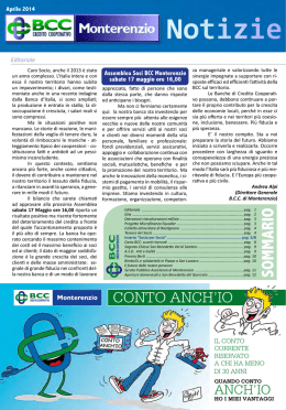 Notiziario BCC APR 2014
