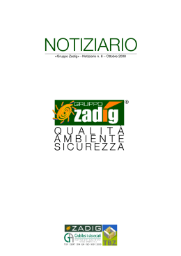 Gruppo Zadíg» - Notiziario n. 6 – Ottobre 2008