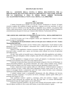 Disciplinare Tecnico - Istituto Nazionale Tumori