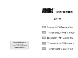 Transmetteur FM Bluetooth Trasmettitore FM Bluetooth Bluetooth FM