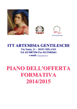 POF 2014/15 - ITST Artemisia Gentileschi