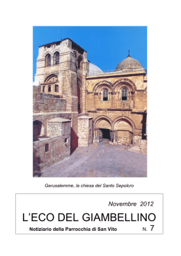 Novembre 2012 - Parrocchia San Vito al Giambellino
