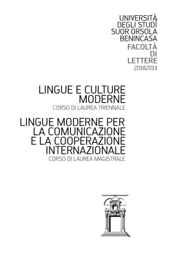 lingue e culture moderne lingue moderne per la comunicazione e la
