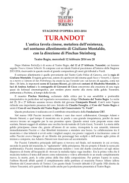 turandot - Teatro Regio