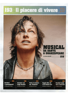 Musical da Dante a Shakespeare - Panorama