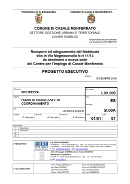 L09.200.ES.SI.00A.01 - Sito ufficiale del comune di Casale Monferrato