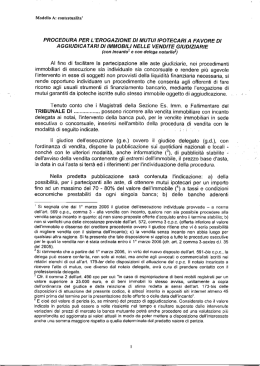 mutui agli aggiudicatari A