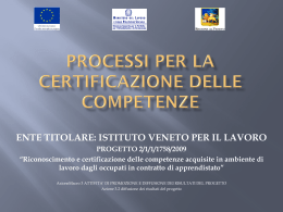 Diapositiva 1 - Istituto Veneto per il lavoro